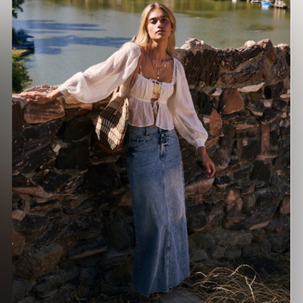 Free People Come As You Are Skirt